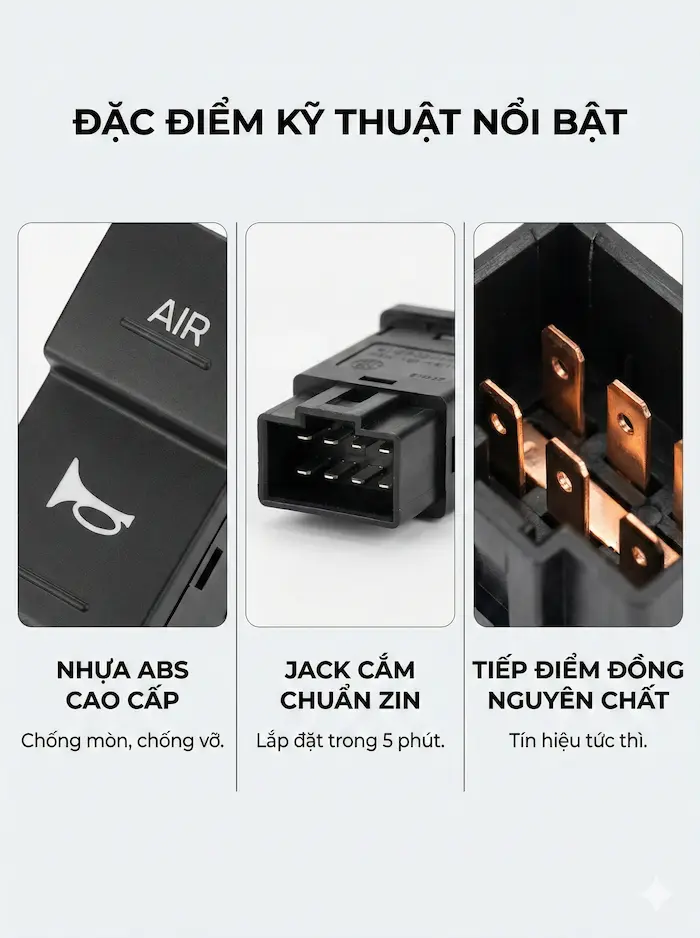 Công Tắc Còi Xe TRACOMECO GLOBAL NOBLE Chính Hãng – Giá Tốt