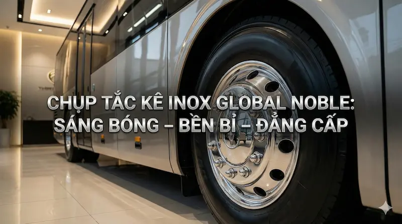 Chụp Tắc Kê Inox Xe Khách TRACOMECO GLOBAL NOBLE Cao Cấp, Giá Tốt